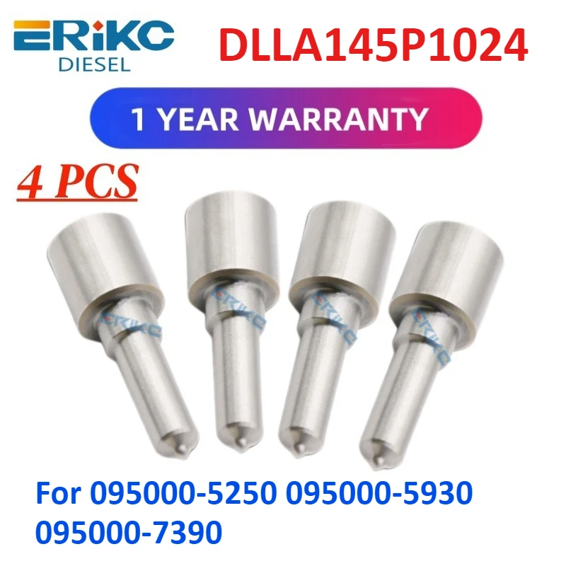 

4 шт. DLLA145P1024 DLLA 145 P 1024, форсунка в сборе, форсунка для впрыска дизельного топлива DLLA 145P1024 для 095000-5250 095000-5930 095000-7390