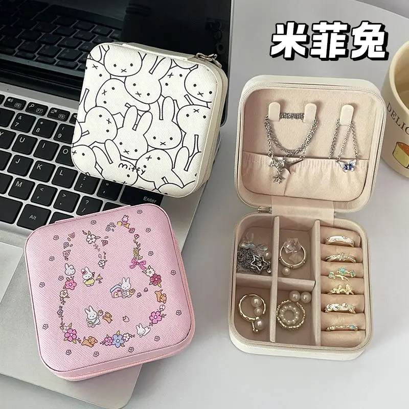 Kawaii Miffy Portable Jewelry Box Organizer