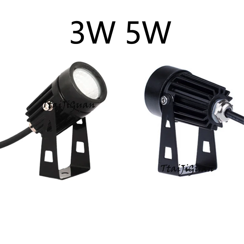 LED Garden Lighting 3W 5W 7W 10W Outdoor Spike Lawn Lamp Waterproof IP65 Lamp AC85-265V Led Light Garden Path Spotlights DC12V