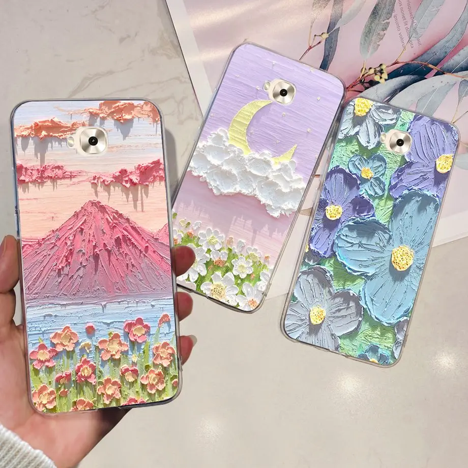 For ASUS ZENFONE 4 SELFIE ZD553KL / ZenFone Zoom S ZE553KL Z01HDA Phone Case Cat Dinosaur Cartoon Bumper Soft Silicone Clear TPU