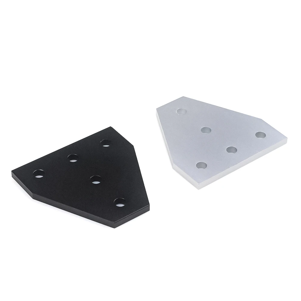 8pcs/lot 5 Hole T Shape  Joining Plate Joint Bracket Compatible for 2020/3030/4040 Aluminum Extrusion Profile