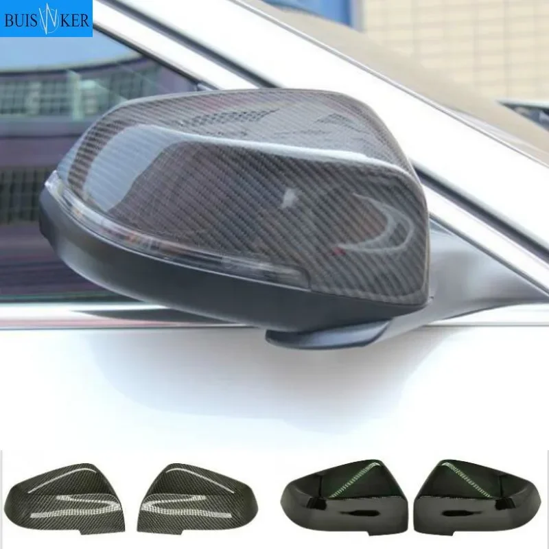 

Pair Mirror Covers Side Rearview Mirror Cover Cap For Bmw 5 6 7 Series F10 F18 F11 F06 F07 F12 F13 F01 2014 2015-16 Gloss black