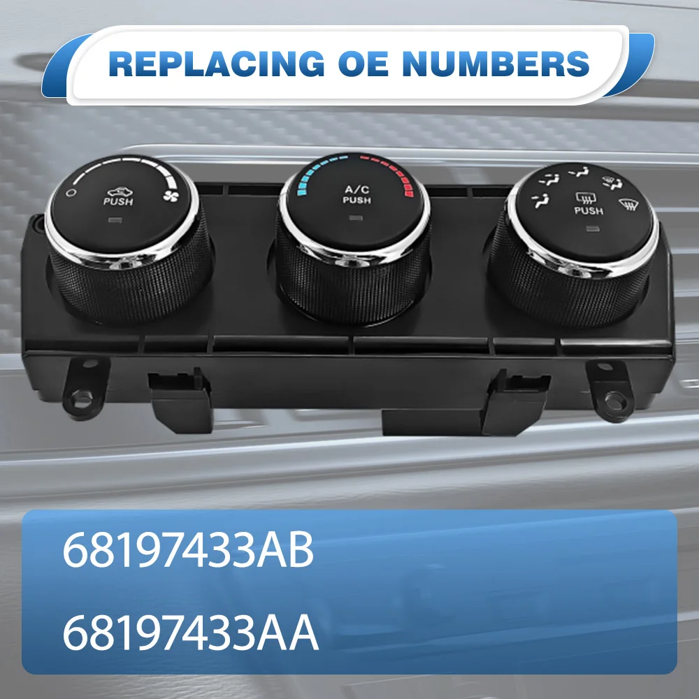 68197433AA  16 Pins for Jeep Wrangler JK 3.6L V6 - Gas HVAC Heater Climate Control Module
