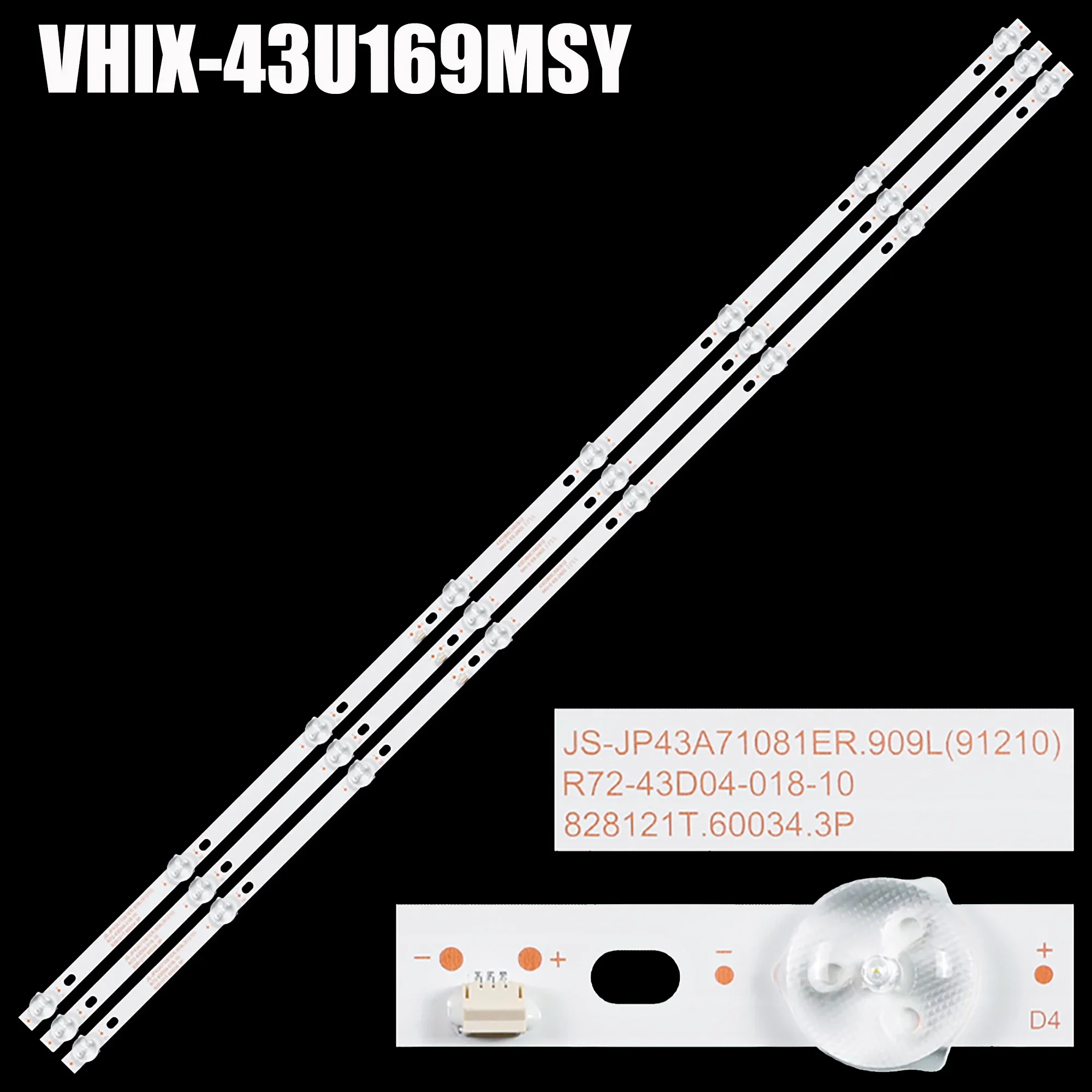 LED BackLight Strip For 43LF1210 43LF0206 DM-LED43SQ20 K43DLJ12US K43DLJ10US 43LU1204 BQ 4304B EX43FT003 43ED71 VHIX-43F169MSA
