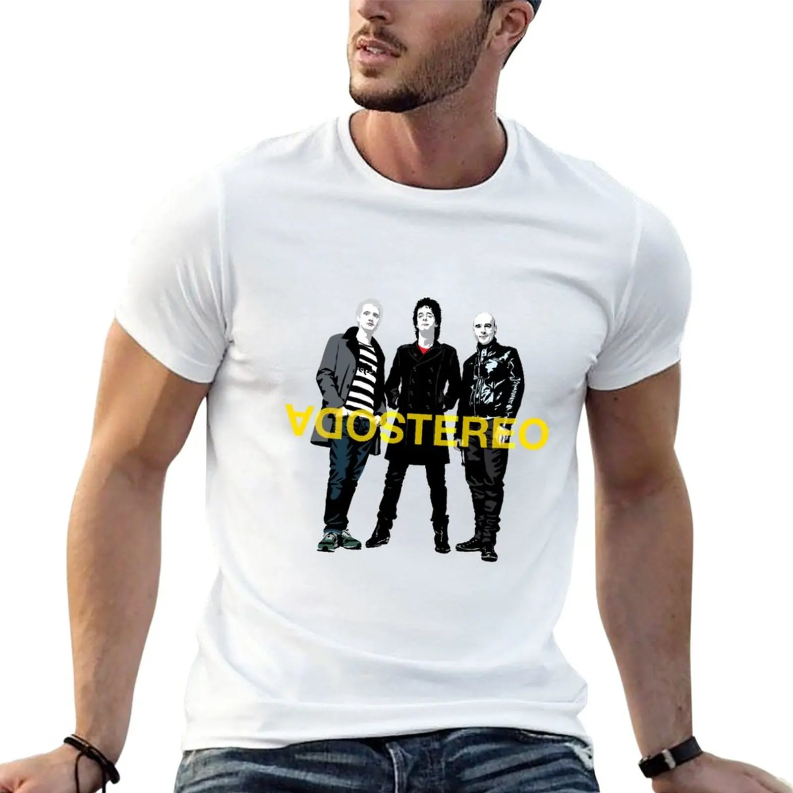 New soda Stereo T-Shirt funny t shirts black t shirt Tee shirt mens graphic t-shirts funny