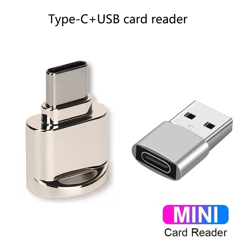 

USB + Type-C TF Card Устройство чтения мобильных карт Цинковый сплав плюс USB-адаптер Type-C Ноутбук HuaweiМногофункциональное устройство чтения карт OTGCard