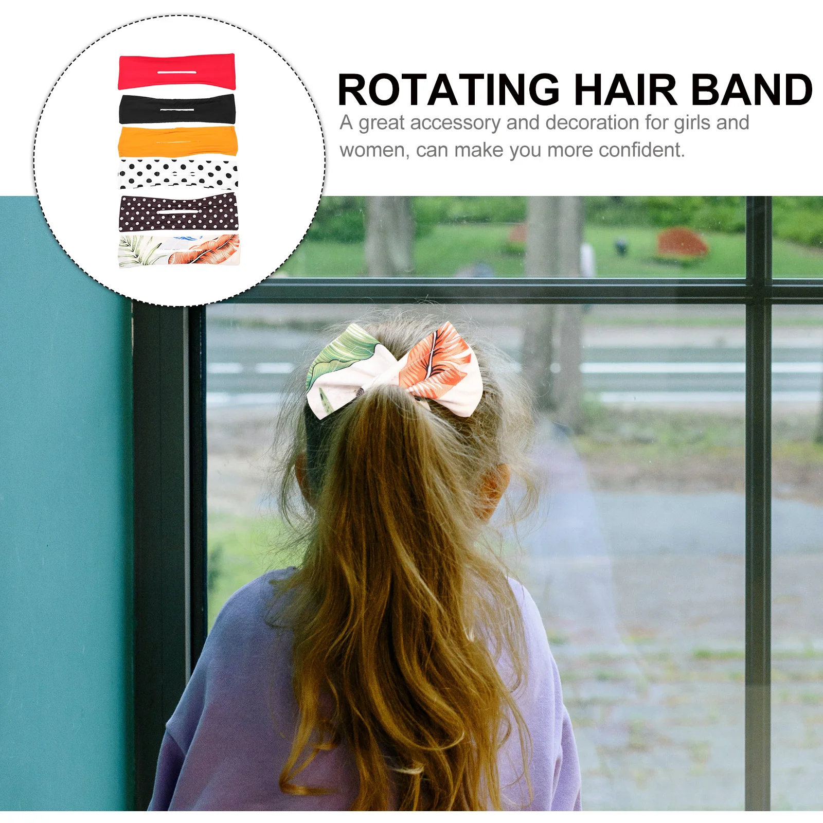 

6Pcs Bun Maker for Hair Women Headband Styling Tool Quick Updo Hair Accessory Reusable Twist Band Beach Wedding Party Use