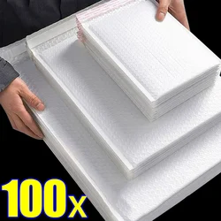 100/10Pc Plastic Bubble Envelopes Bag Waterproof Foam Adhesive Self Seal Packing Bag Mailers Shipping Envelope Storage Organizer