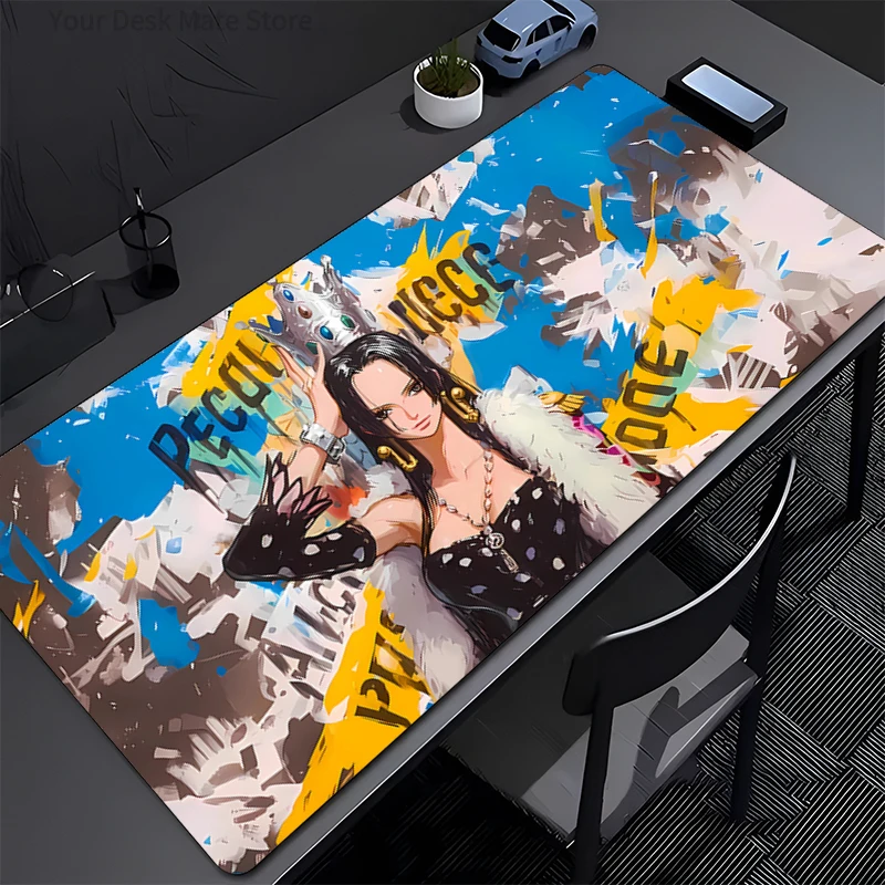 

Mouse Pad Large ONE PIECE Boa·Hancock Computer Office Game Table Mats Anti-slip Gaming Keyboard coaster Long Desk Pads Mousepad