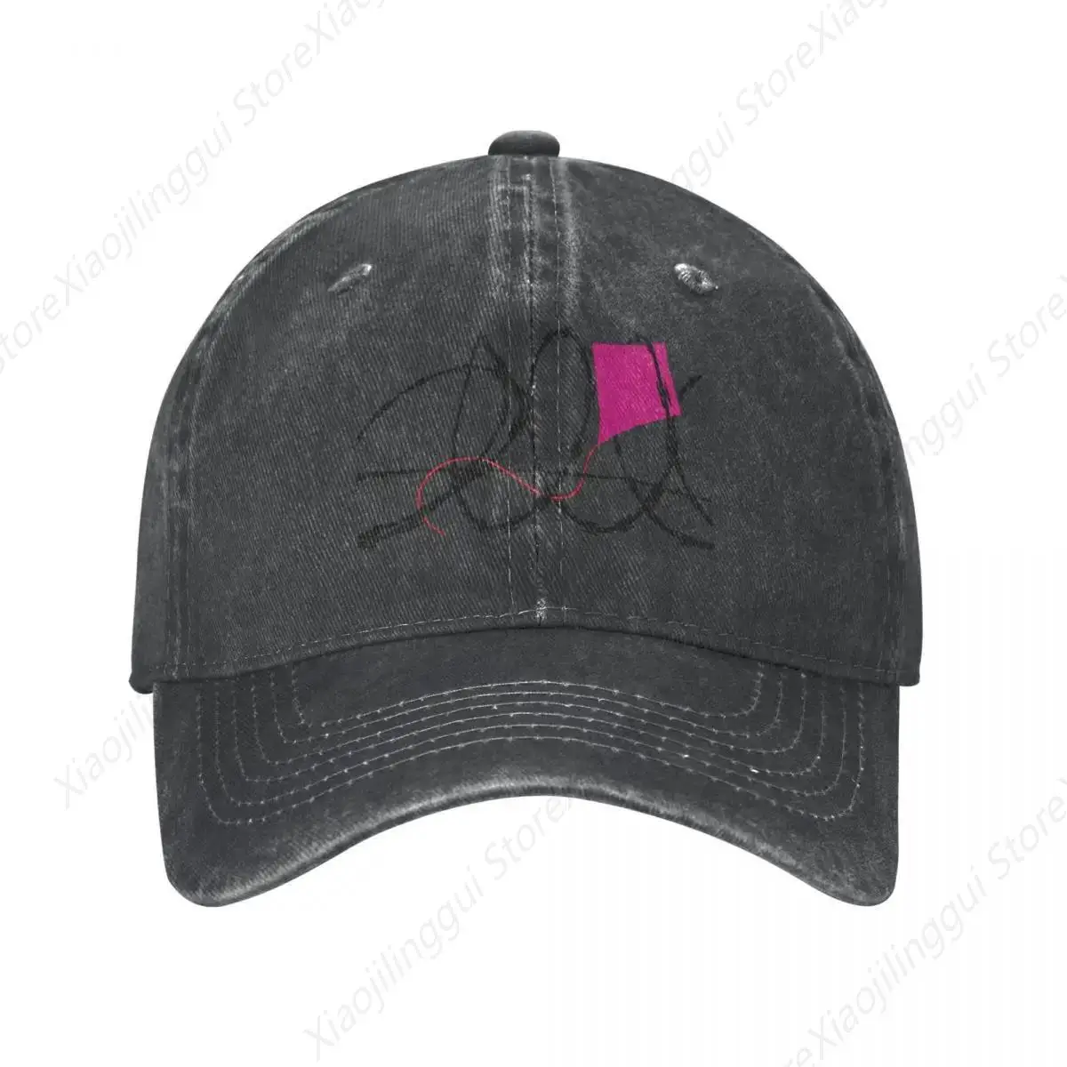 Pink kite behind bars Cowboy Hat black funny hat Big Size Hat Baseball Men Women's