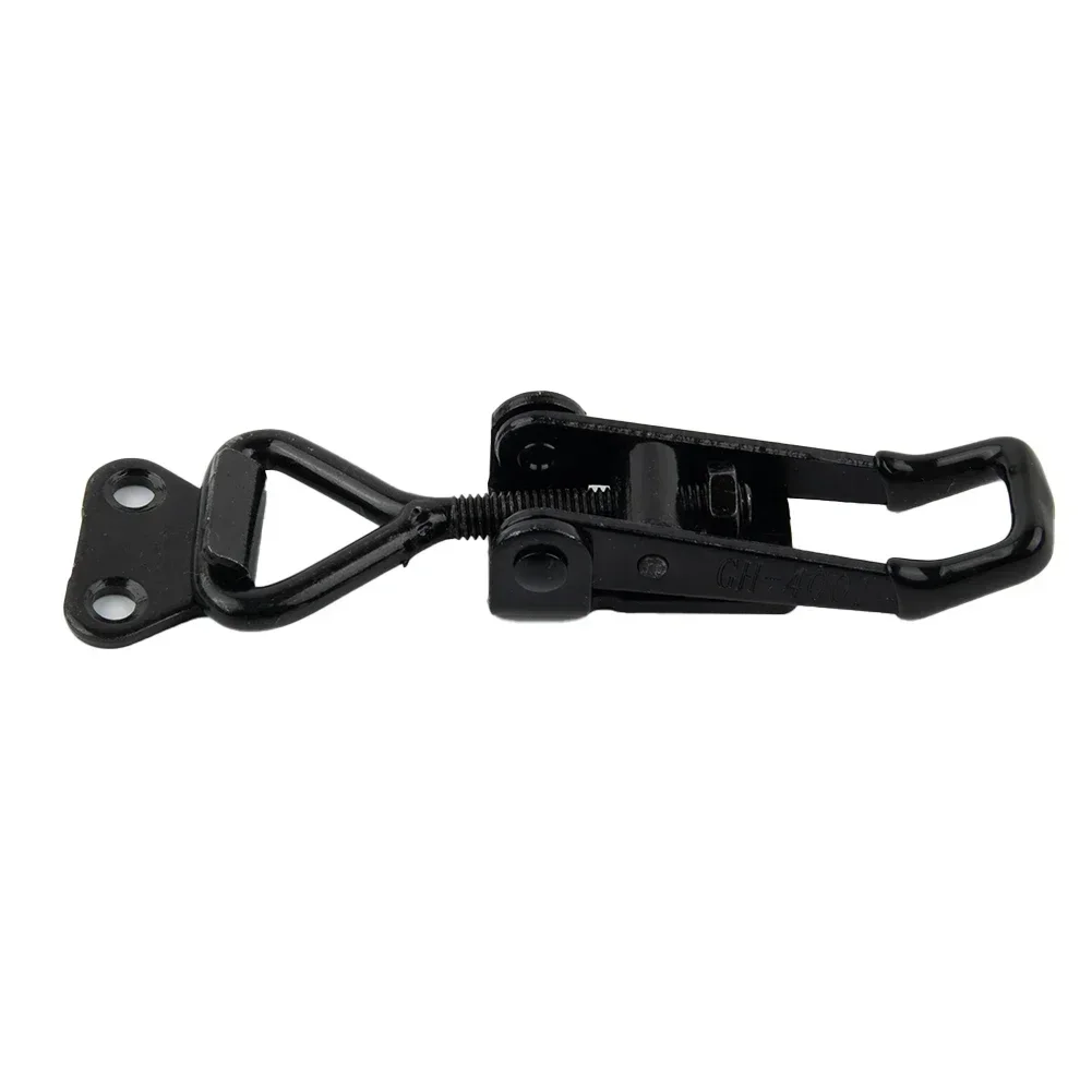 Holding Capacity 100KG Toggle Clamp Steel Hasp 220lbs Adjustable Catch Clip High Carbon Steel For Lock-free Handle-less Boxe