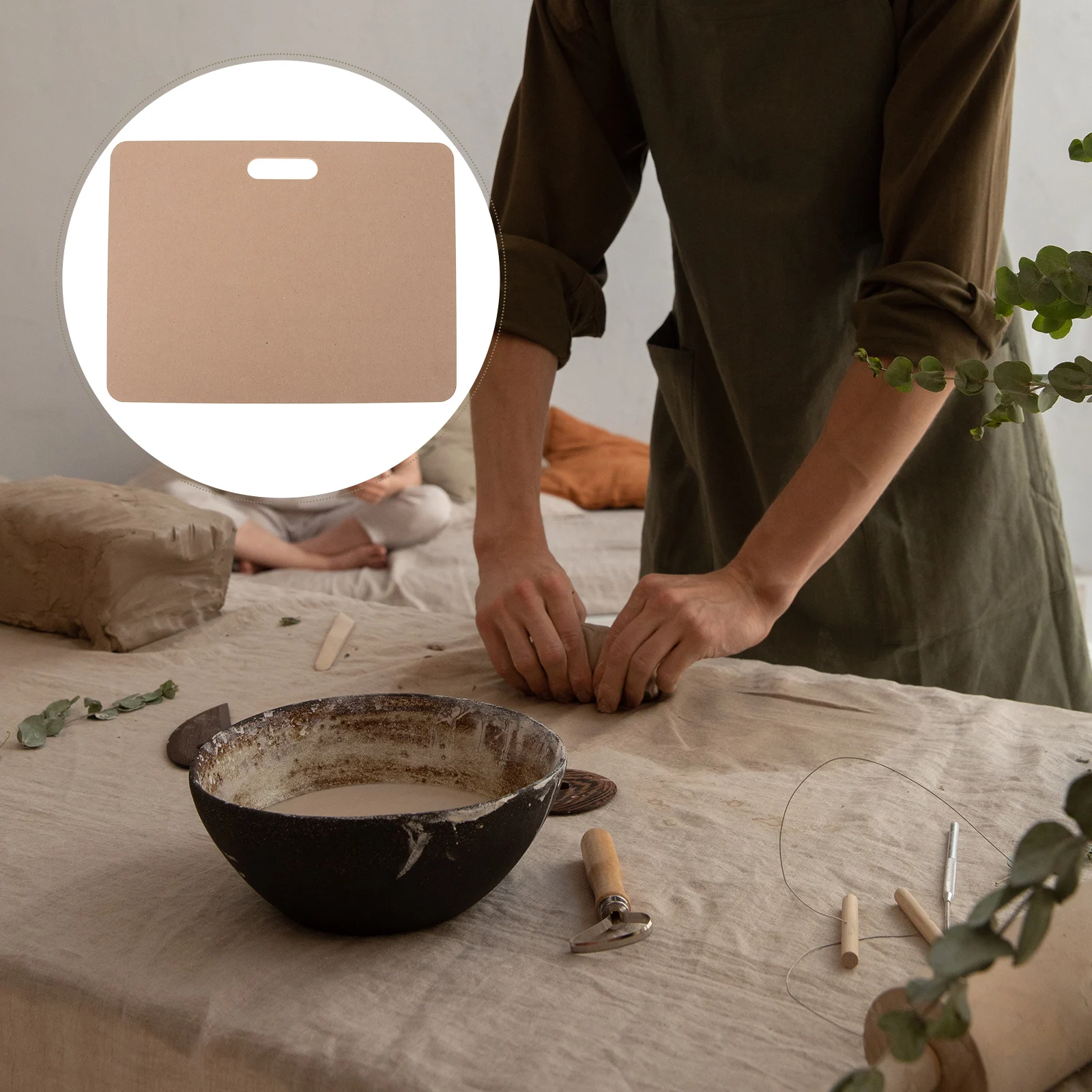 

Lightweight Pottery Clay Mat Density Board Pad Epoxy Curing Support Durable Craft Tool For Drying Firing Art Supplies Pottery