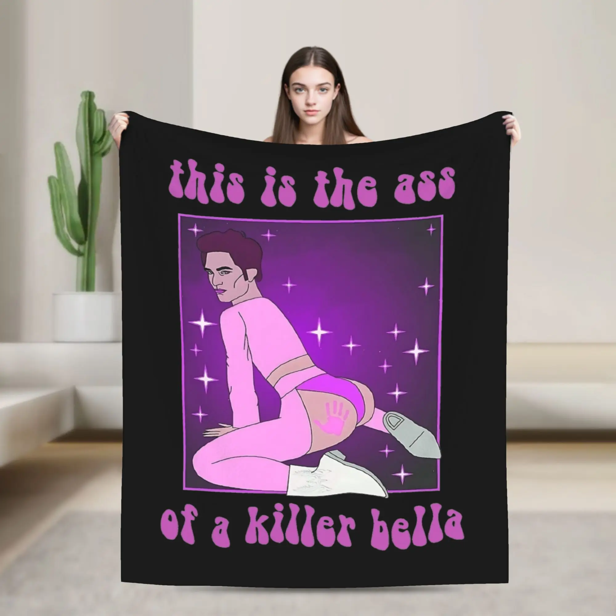 The Ass Of A Killer Bella Blankets Fleece Autumn Edward Cullen The Twilight Saga Soft Throw Blanket Home Travel Bedding Throws