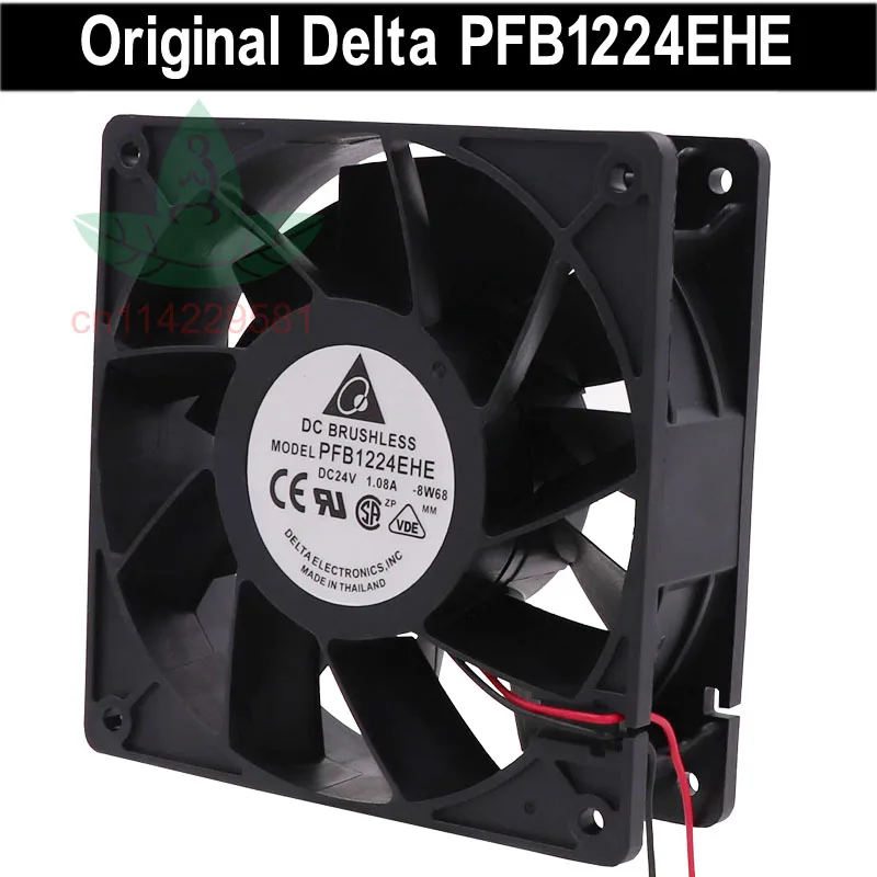 New For Delta Inverter Fan PFB1224EHE 12CM 12038 24V 1.08A Two Lines