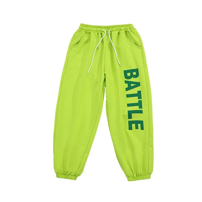 Traje de dança jazz infantil, performance de pista de meninas, conjunto de roupas da moda, dança de rua infantil, estilo hip-hop