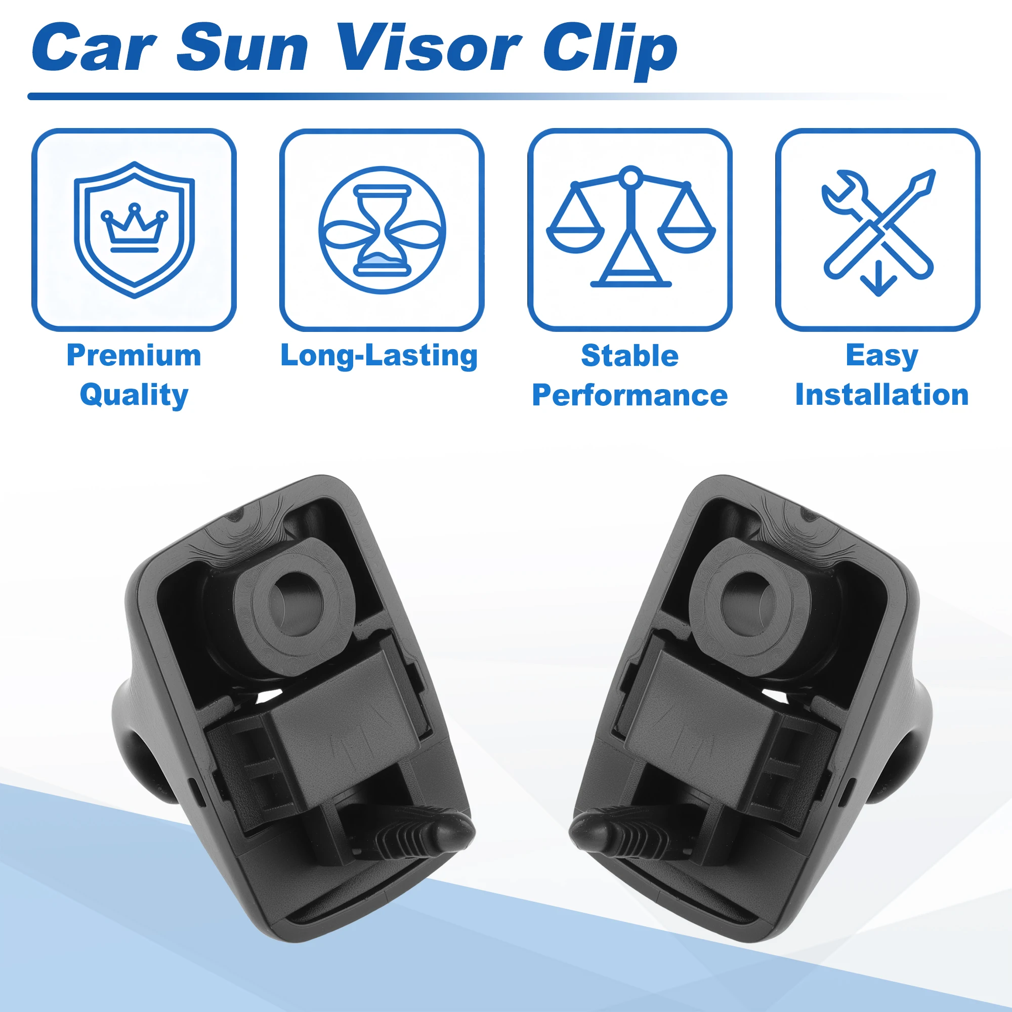 UXCELL Sonnenblenden-Clip Sonnenblenden-Innenclip Nr. 85235B1000 für Hyundai Ioniq 2017-2021 Autozubehör für Hyundai Kona 2017-2021 – Detail 4