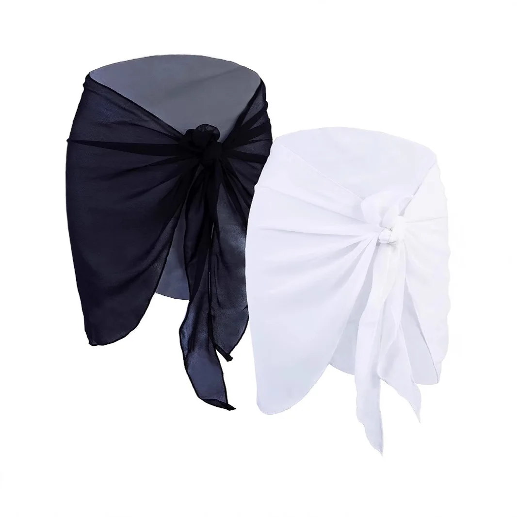 

Women Beach Cropped Sarong Summer Outdoor Smock Swimsuit Cover Up Skirt