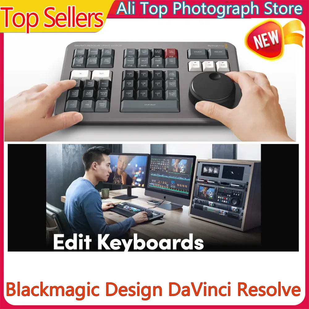 Blackmagic Design DaVinci Resolve 17 Studio مع لوحة مفاتيح تحرير محرر السرعة (بطاقة التنشيط).