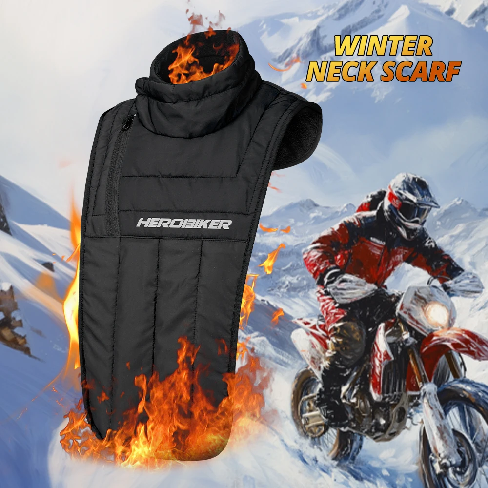 Winter Keeping Warm Neck Scarf Motorcyclist Rider Chest Neck Protector Windproof Warmer Scarf Bibs Motorcycle Thermal Collar