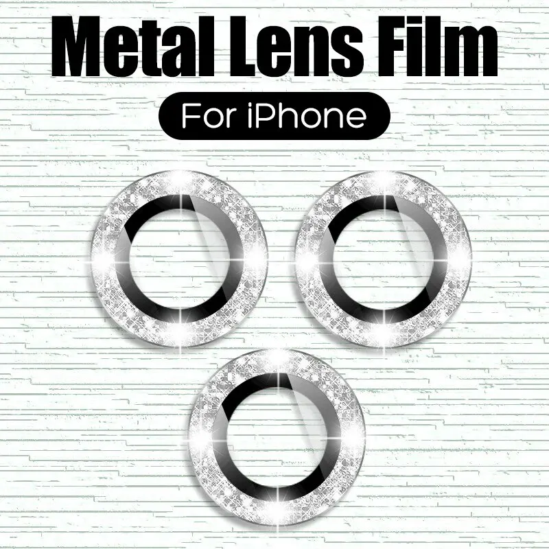 Protector de lente de cámara para iPhone, vidrio Protector para iPhone 14, 15, 16 Pro Max, 16Pro, 16Plus, 14, 15 Pro Max, 3 unidades