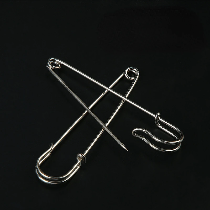 10pcs Large Safety Pin Base Spring Hook Lock Clip for DIY Charm Brooch Jewelry Making Clothing Craft Supplies Duty Sewing Tools