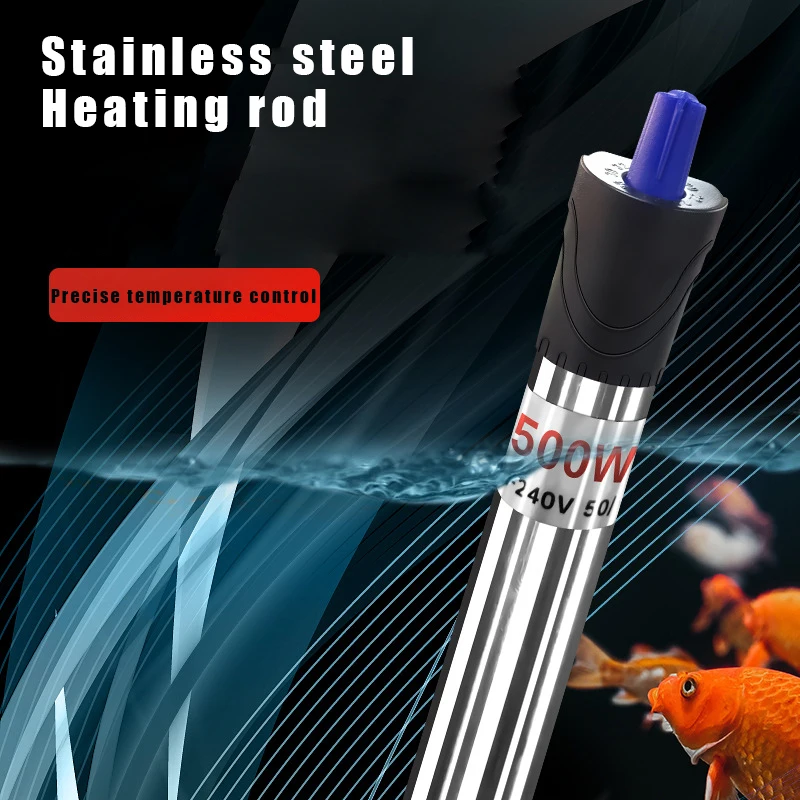 Automatic Stainless Steel Heating Rod Explosion-proof Thermostat Turtle Tank Aquarium Heating Fish Tank Small Safe Heating Rod