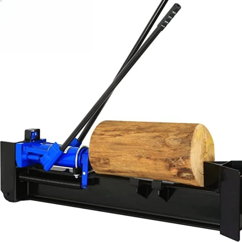 Mini Manual Hydraulic Log Splitter, Household Wood Splitting Machine for Home, Farm & Outdoor Firewood Processing