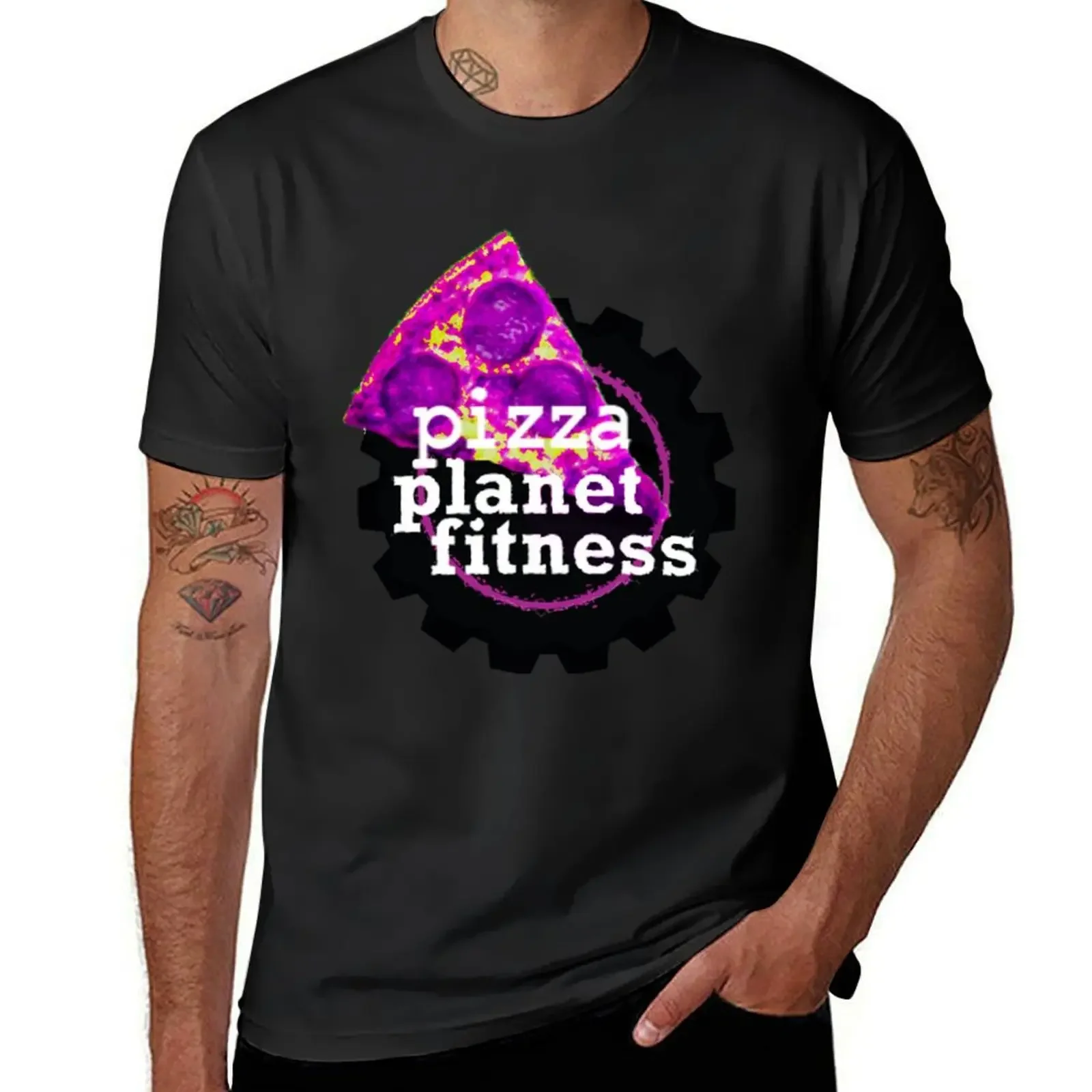 Funny Fitness Planet Parody T-Shirt blanks plus sizes mens t shirts