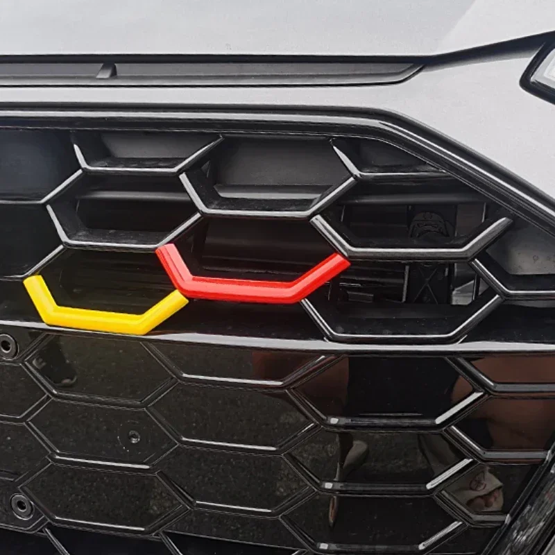For Audi A4L Q5L A6L 2020-2024  Middle Net Decorative Strip Front Face Bright Strip Patch Car Decorative Supplies Accessories