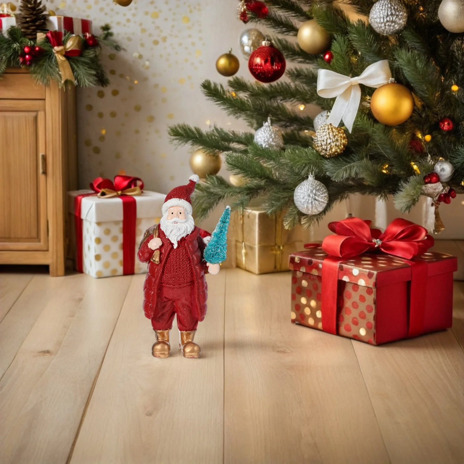 

Handmade Santa Claus Ornament Unique Artistic Flair Perfect Christmas Present Home Decor Santa Claus Figurines