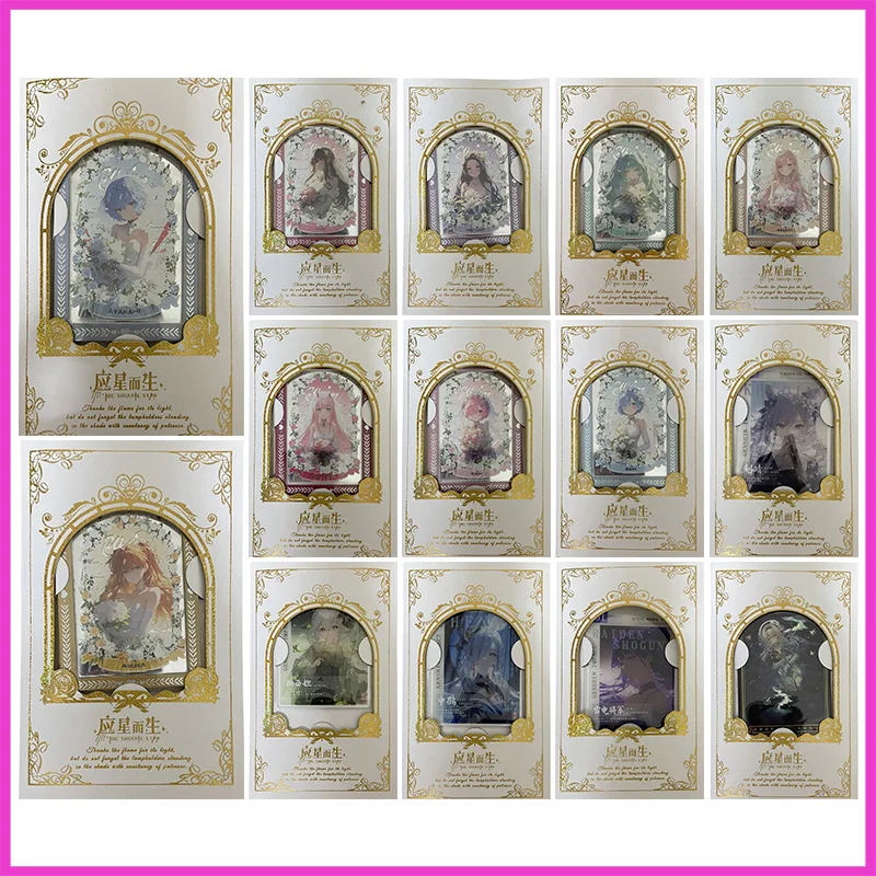 

Аниме «История богини», игрушки для мальчиков Ayanami Rei Yor Forger Nezuko Miku Asuna Ram Rem Nahida, редкие коллекционные карты, подарки на день рождения