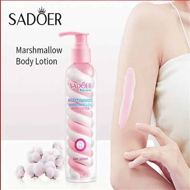 

Marshmallow body lotion 200ml Niacinamide moisturizing and skin rejuvenation body lotion