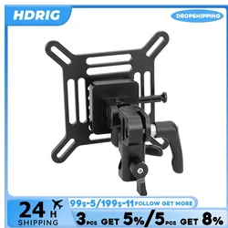 HDRIG Adjustable VESA Monitor Mount with Quick Release V-Lock to C-Stand / Baby Pin Supports Monitors 13 to 32  LCD screens