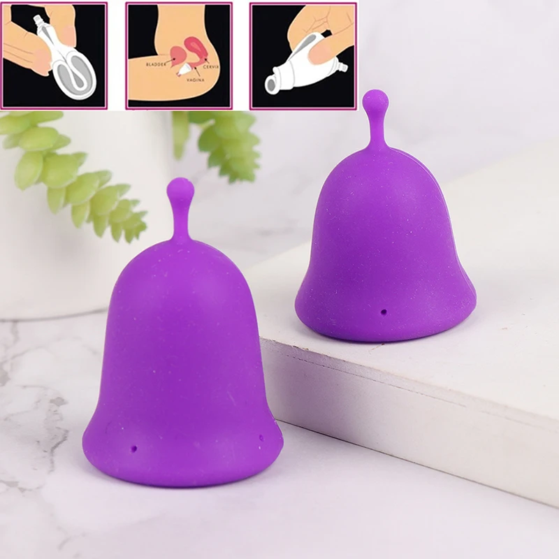 

Menstrual cup medical grade soft silicone moon lady period hygiene reusable