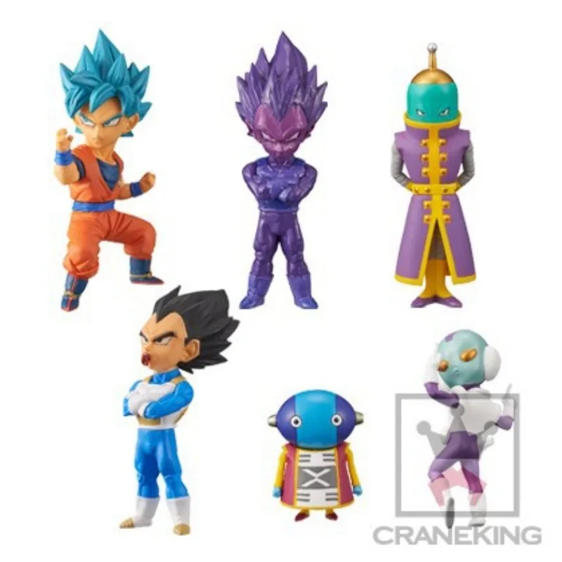 Bandai Glasses Factory Seven Dragon Ball Anime Genuine Goku Begitabu Mini Figures WCF Set Box Collection Toy Gifts