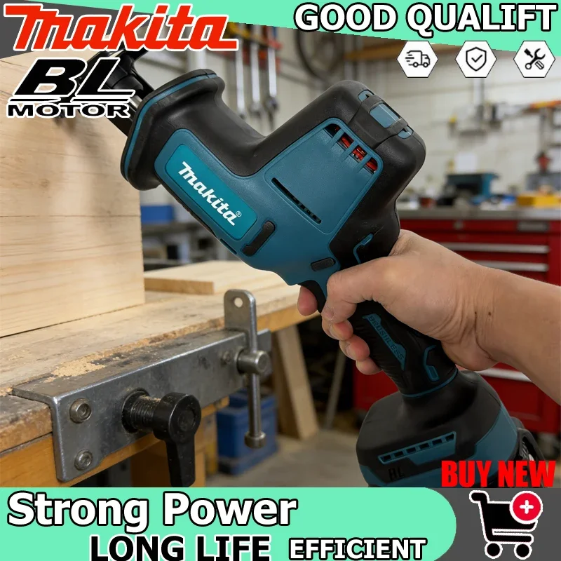 

Makita Reciprocating Saw Cordless Brushless Speed Adjustable Metal Wood Electric Saw Power Tool for 18V Battery
