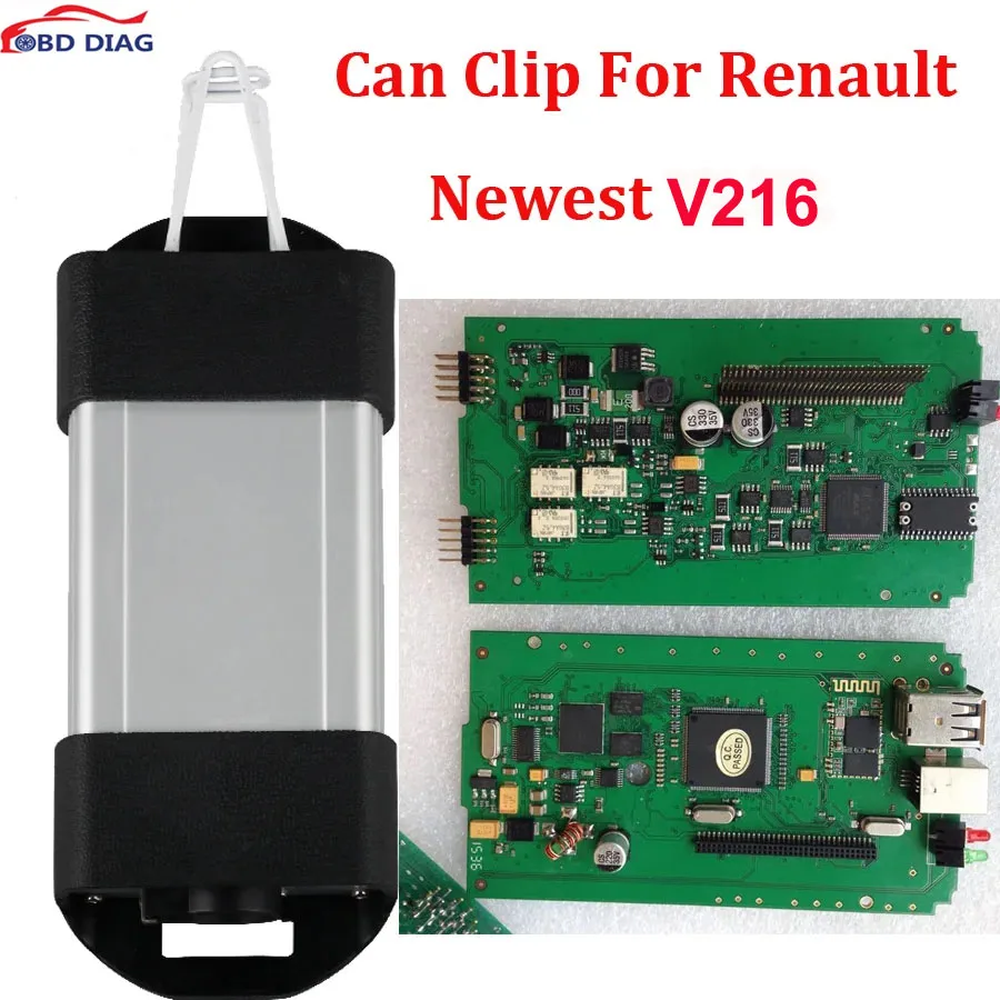 

V216 Can Clip for Renault Auto OBD2 Diagnostic Interface Multi-Function Can Clip Renault Support Multi-Language