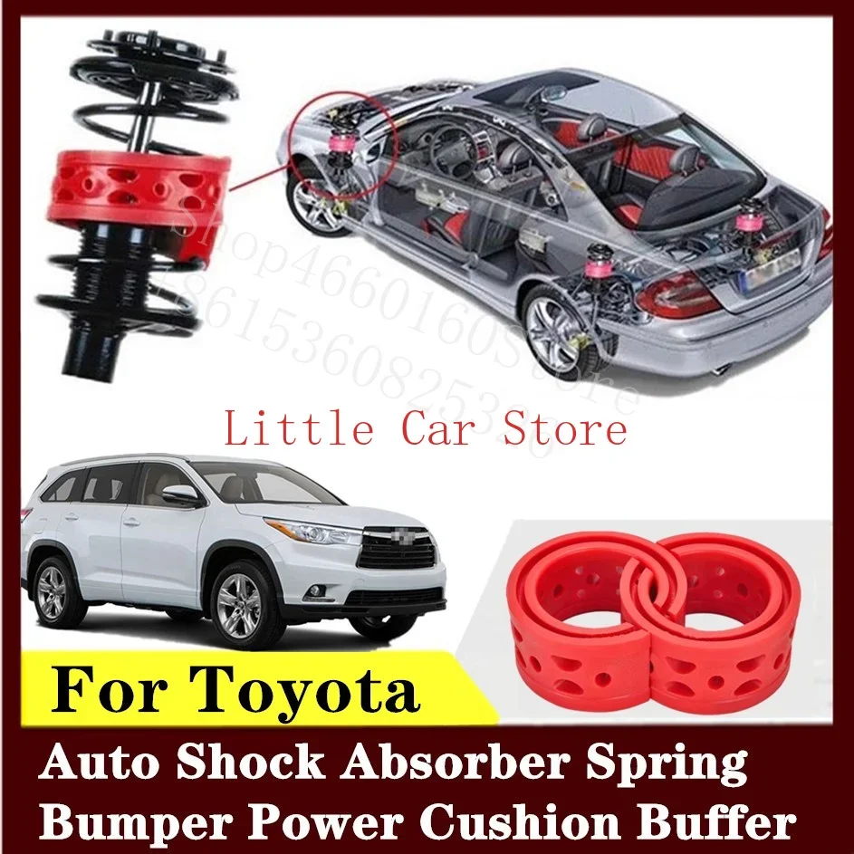 2PCS Front Rear Suspension Shock Bumper Spring Coil Cushion Buffer For Toyota Highlander