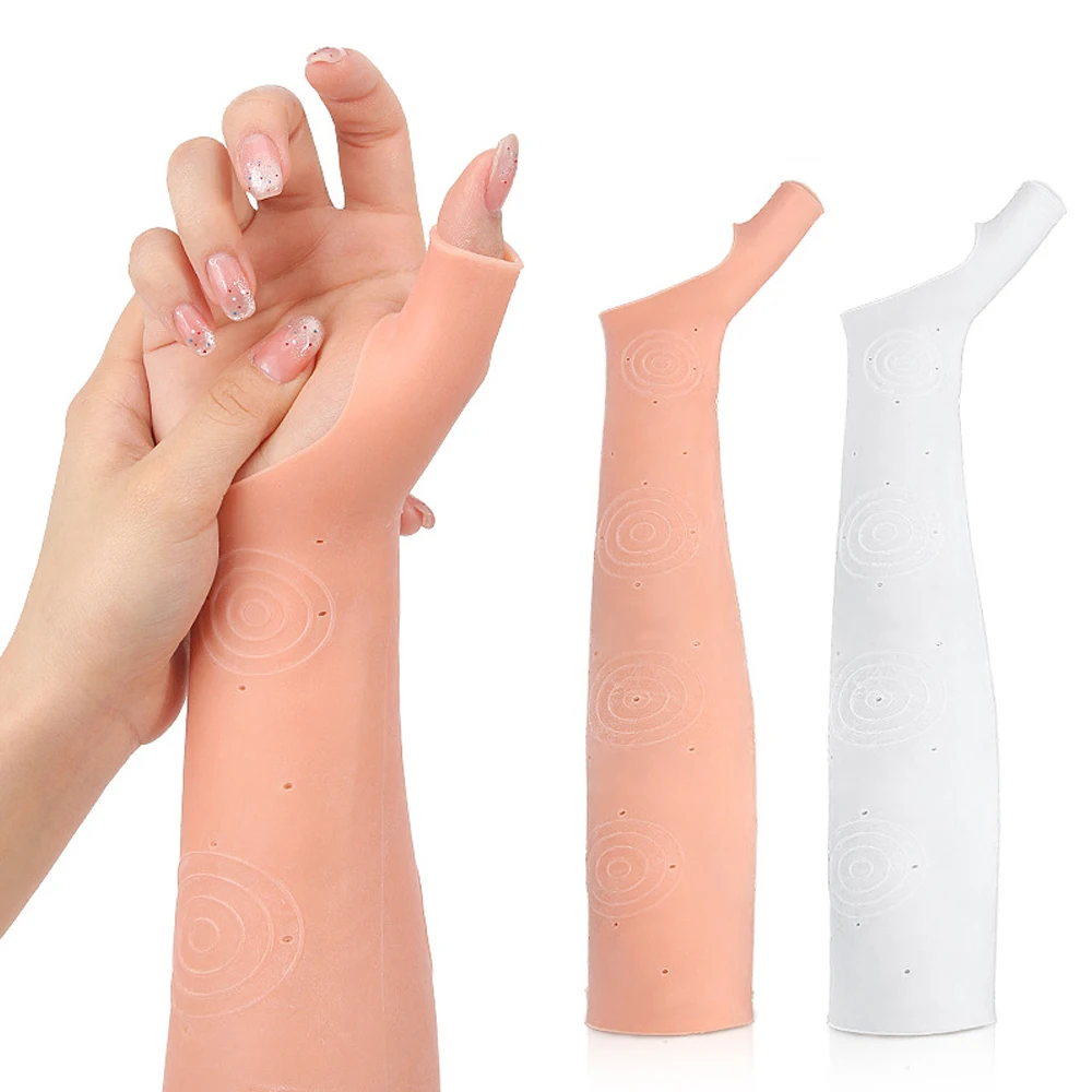 

1/2 шт. гелевые подтяжки для поддержки большого пальца на запястье, унисекс перчатки для большого пальца на запястье, мягкие водонепроницаемые компрессионные рукава для левой и правой руки