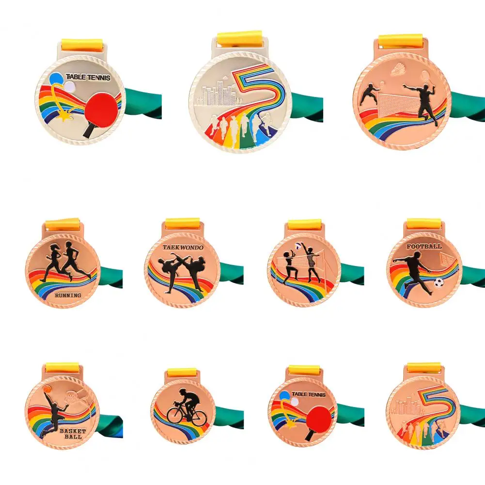 Sports Medal Winners Medals with Webbing Sports Competitions Awards Medal Adults Children Outdoor Games Souvenir Winner Medal