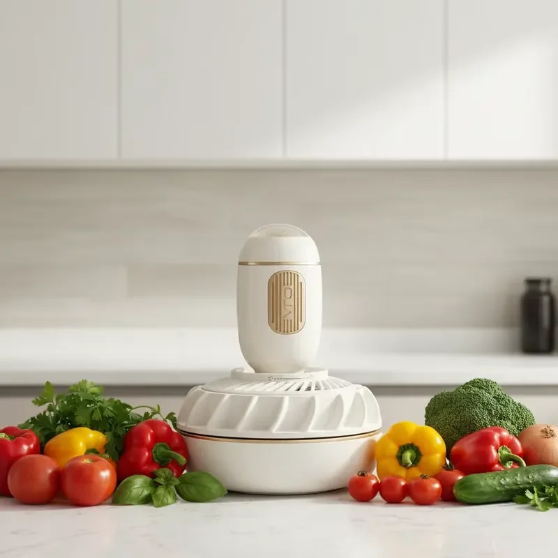 Portable Ultrasonic Fruit Vegetable Washer Wireless Rechargeable Food Cleaner Mini Home Kitchen Device for Fresh Produce