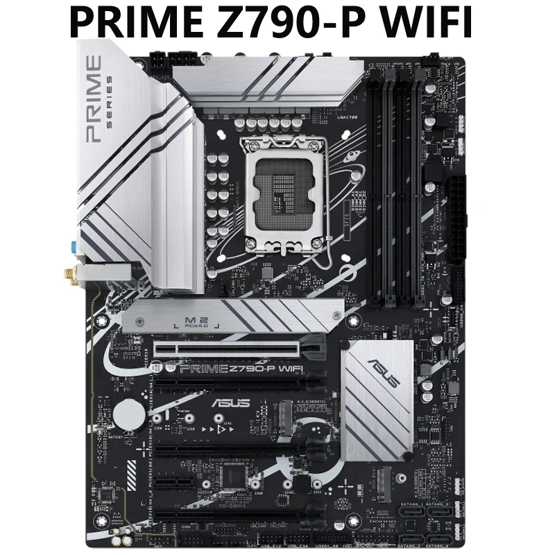 

ASUS PRIME Z790-P WIFI LGA 1700 Intel 13-го и 12-го поколения ATX материнская плата PCIe 5,0 DDR5 14 + 1 этапы питания 3X M.2 WiFi 6 Bluetooth V5.2