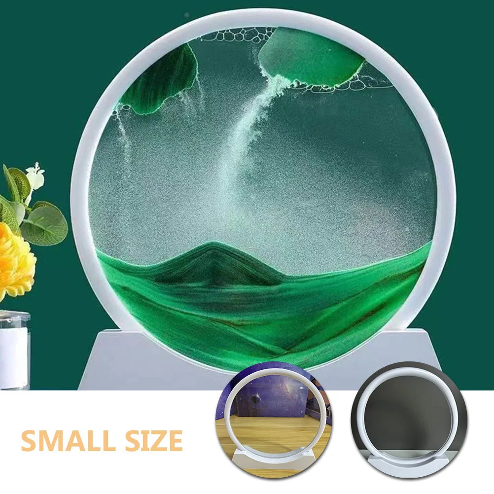 Accessori per immagini fai-da-te Kit di pittura con sabbie mobili con base quadrata rotonda da 12 pollici Kit di sabbie mobili con sabbia Cornice per esposizione per bambini