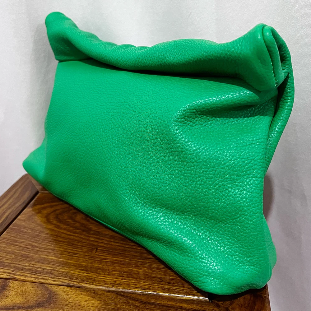 Neue Euro-Mode Gekräuselte Handtaschen Trendige Büro-Handtaschen mit Handyfächern Hochwertige Tragbare Echtleder-Handtaschen für Damen – Detail 17