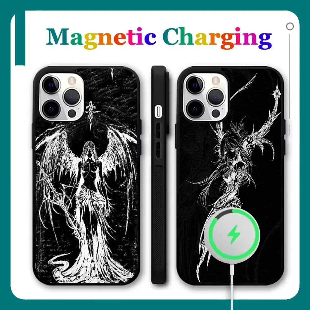 

Gothic Girl Sculpture Retro Phone Case For iPhone 16,15,14,13,12,11,Pro,Max,Plus,Mini,SE New Magsafe Magnetic Wireless Charging