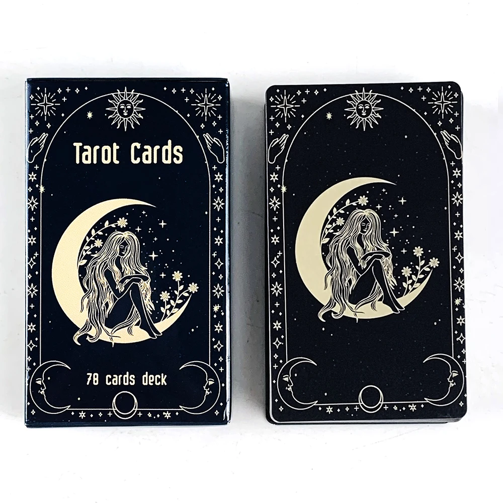 

Tarot Cards 78 Cards Deck English Visions Fortune Telling Divination Edition Board Game For Beginners Pocket Size Tarot Deck