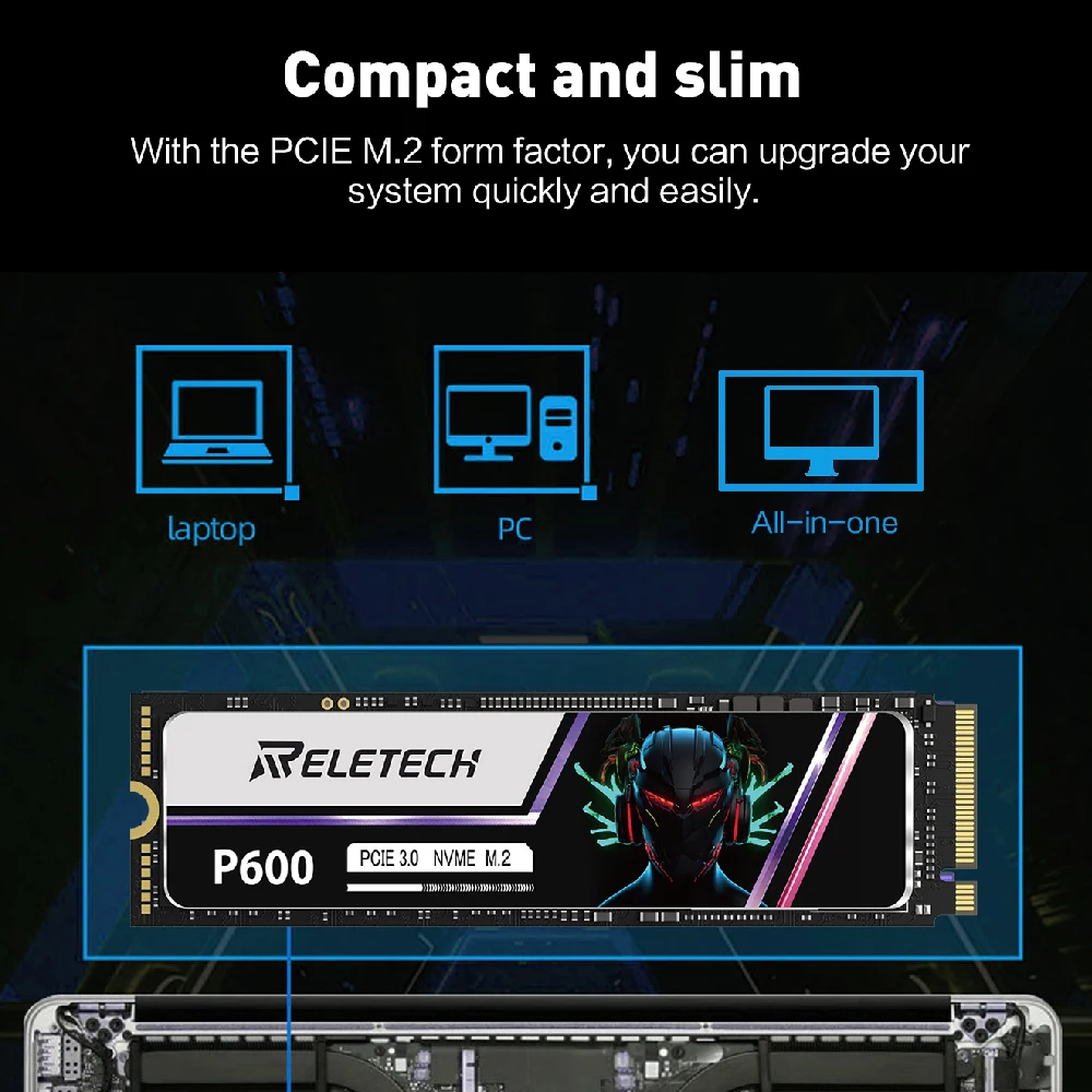 Imagem -06 - Reletech-disco Rígido Interno para Laptop e Desktop P600 M.2 2280 Ssd 1tb 2tb 3.0x4 Nvme