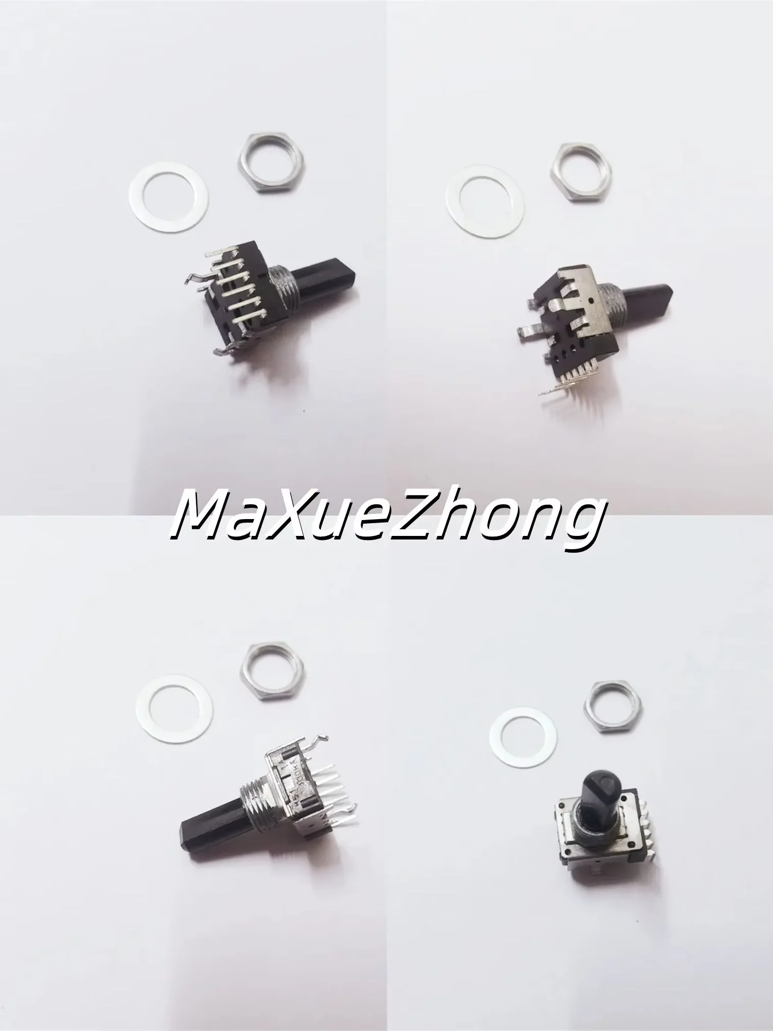 Original new 100% 142 Type vertical double potentiometer A100K with midpoint handle with thread 18MMF 6pin (SWITCH)