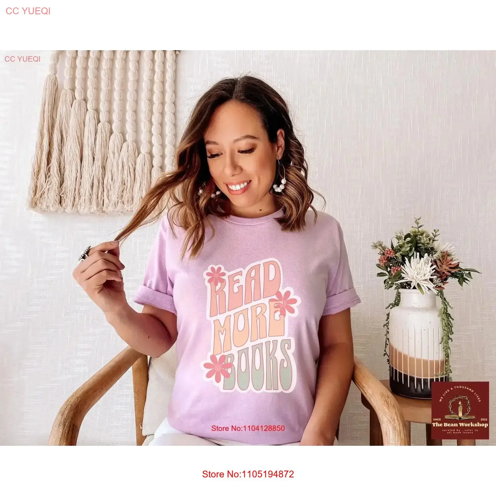 

Футболка Read More Books в стиле ретро, красочная книжная футболка на день рождения или Рождество для любителей книг, винтажный стираный топ для повседневной носки