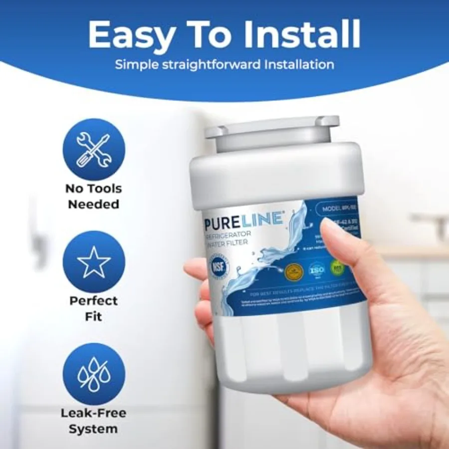 Pureline Replacement for MWF Water Filter Smartwater MWFP Kenmore 46-9991 Models MWFP MWFINT GWF GWFA Refrigerator Water Filter